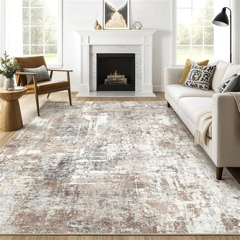 Amazon.com: Area Rugs 9x12 Living Room: Washable Large Abstract Modern ...
