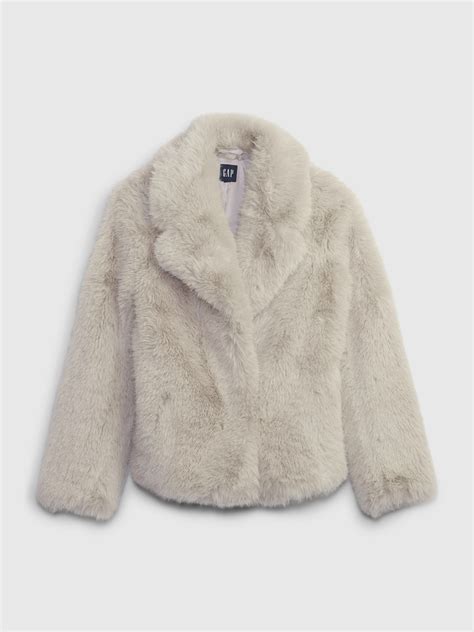 Faux fur jacket gap online
