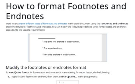 How to Make Footnotes Format 的图像结果
