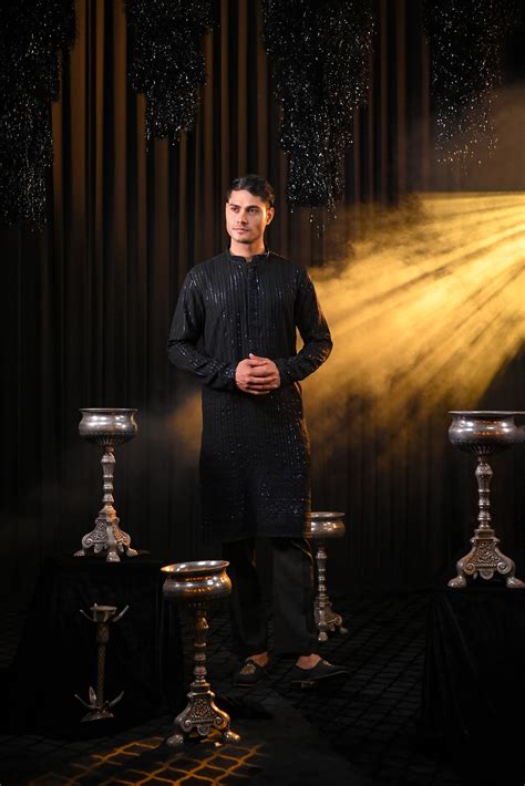 Zenith Elegant Sequined Georgette Kurta Set – Dulhe Raja