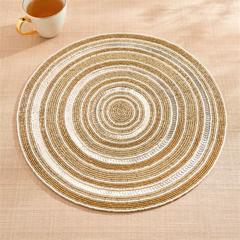 Buy Corsica Moksha Sphere Beaded Placemat from Corsica by Home Centre ...