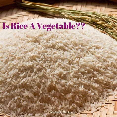 Is Rice A Vegetable? - My Dainty Kitchen