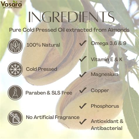 Cold Pressed Almond Oil 200ml | Badam ka Tel | Superfood Oil – VASARA OILS