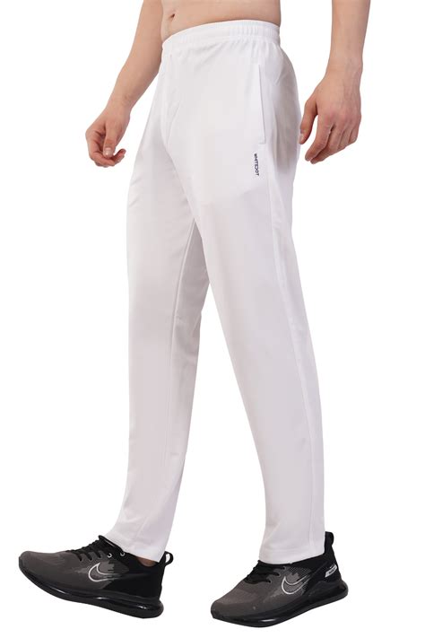 Novelty White Trouser Track Pants – Whitedot