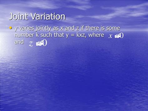 PPT - Direct, Inverse, and Joint Variation Formulas PowerPoint Presentation - ID:9153228