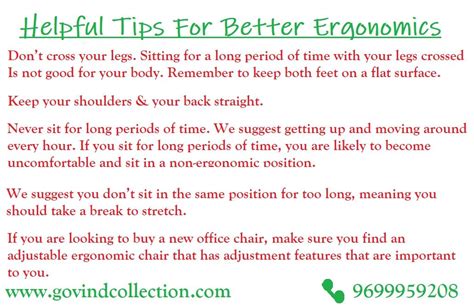 Tips for better ergonomics chair