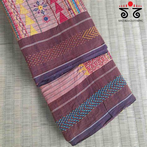 Hand Embroidered Sarees – Spatika Clothing