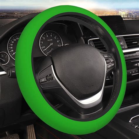 Bingfone Green Steering Wheel Cover - Universal 15 Inches Car Steering Wheel Covers Grip Auto ...