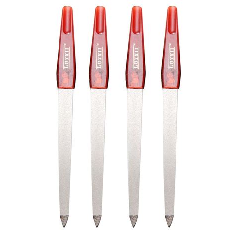 Luxxii (2 Pack) 6.75 inch Stainless Steel Sapphire Nail File for ...