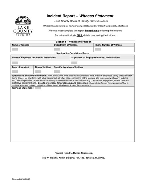 Image result for Witness Statement Examples