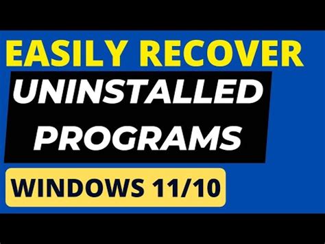 Image result for How to Restore Program File Windows App