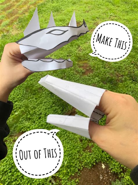 Image result for Paper Dragon Hand Puppet Tutorial