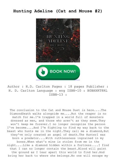 (Reads) [PDF-EPUB] Hunting Adeline (Cat and Mouse #2) by H.D. Carlton ...