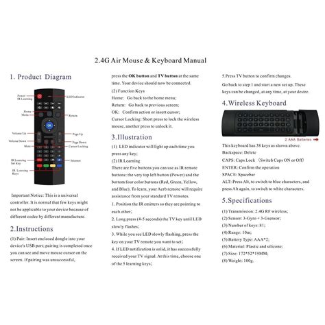 Wireless Mini Keyboard For TV Mini 2.4G Wireless Keyboard With Touchpad ...