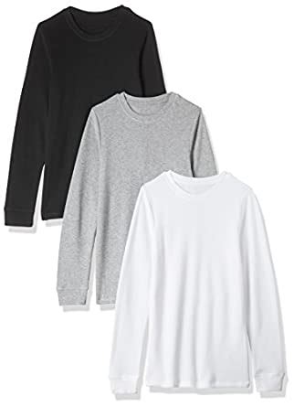 Buy Marks & Spencer Boys' Thermal Top (Pack of 3) (T710225TBLACK/WHITE6 ...