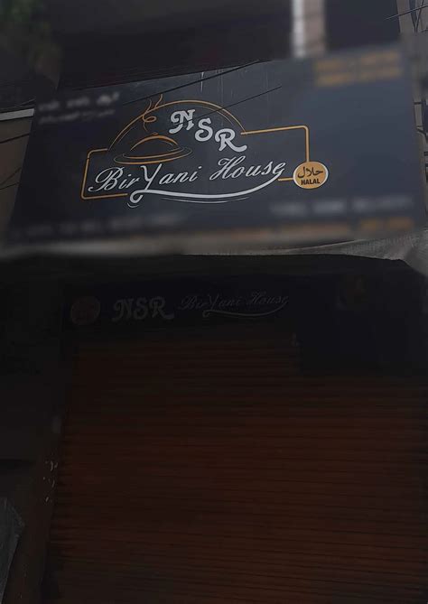 Menu of NSR Biriyani House, Peelamedu, Coimbatore