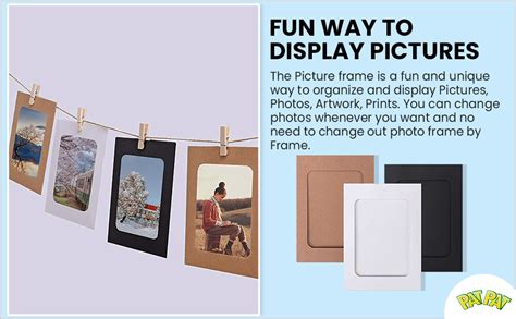 PATPAT® 30 PACK 6x4 inches Paper Picture Frames, Photo Frame Set ...