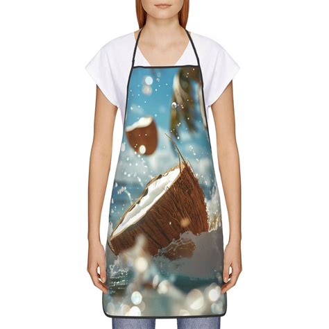 Goofa Bib Apron, Unisex Aprons Adjustable Waterdrop Resistant Cooking ...