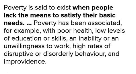 How can we define poverty in ddevelopment discourse? Cite relevent ...