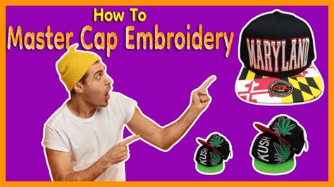 Image result for Embroidery On Caps Tutorial