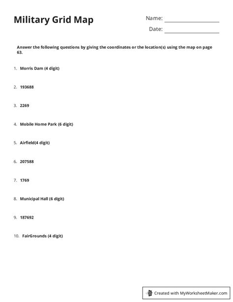Image result for Military Grid Map