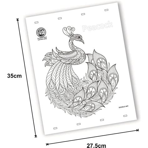 RATNA'S Doodle Art Colouring Kit - 20 Sheets & 12 Sketch Pens – SATYAM ...