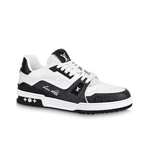 Louis Vuitton LV Trainer Black White Mini Monogram | 10 Hills Studio