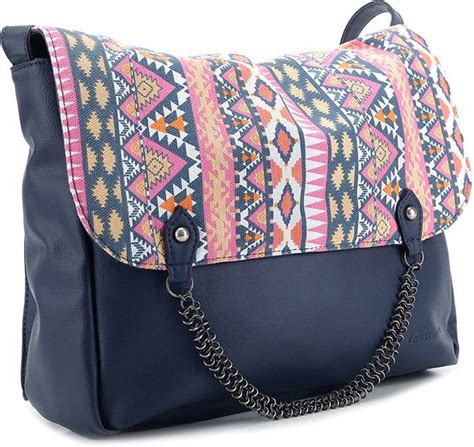 Fastrack Women Casual Multicolor PU Sling Bag Blue - Price in India ...