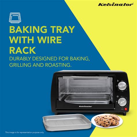 Kelvinator 10L Oven Toaster Griller (OTG), Black, KOTG00110