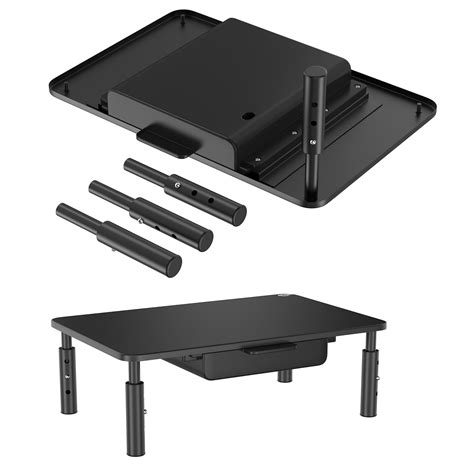Amazon basics Monitor Stand/Laptop Stand for Desk with Drawer ...