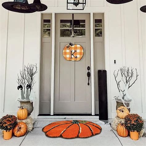 Aodebiao Halloween Thanksgiving Pumpkin Bath Mat Absorbent Non-Slip ...