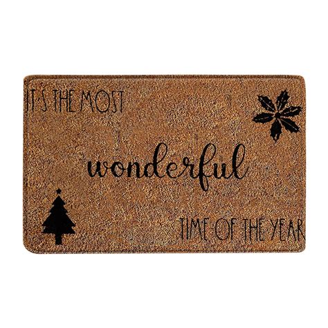 dajkiuy Christmas Door Mats Winter Door Mat Non Slip Farmhouse Welcome ...