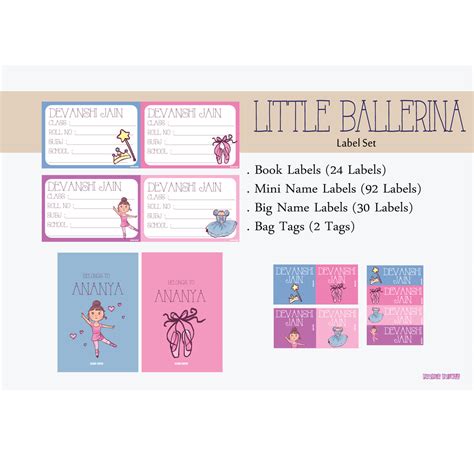 Personalised Label Set | Ballerina – mumma.com