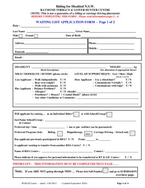 Fillable Online rdaraymondterrace org Riding for the Disabled ...