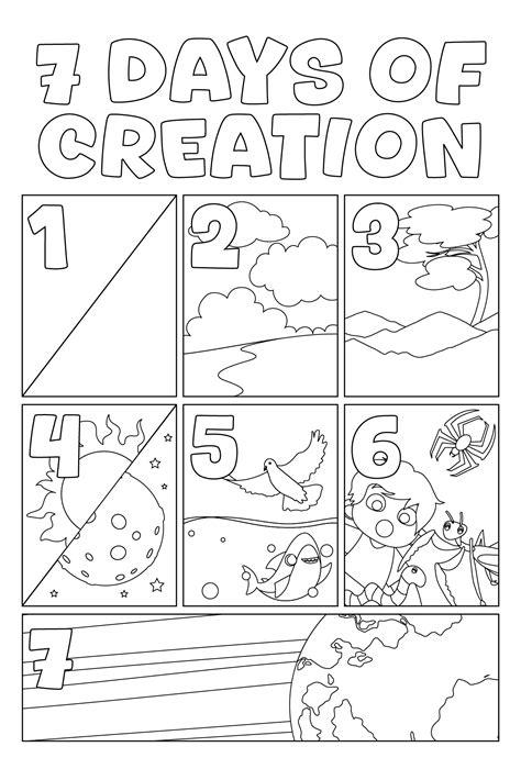 5th Day Of Creation Coloring Pages