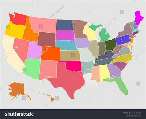 United state map without names