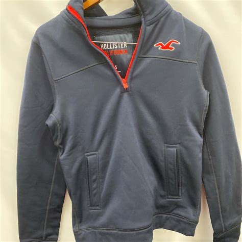 Quarter zip pullover hollister sales