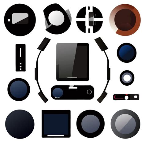 Technology Graphic Elements Vector 的图像结果