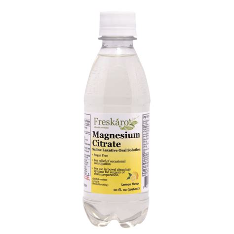 Magnesium Citrate Liquid 10 Oz