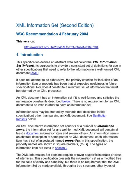 XML Information Set 的图像结果