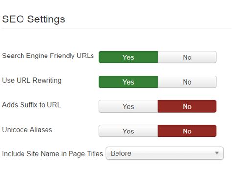 Joomla Enable SEF [eSGR Documentation]