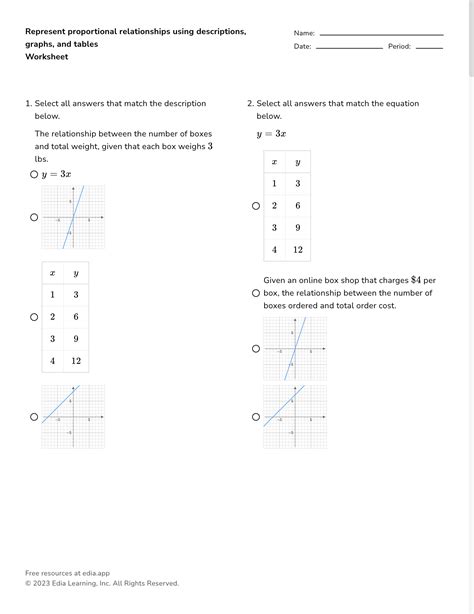 Ratios And Proportional Relationships Worksheets Ratio Worksheets