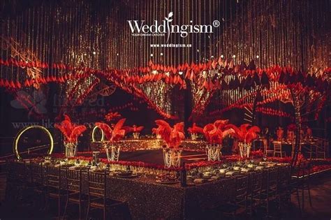 红与黑 - 婚礼仪式区 - 婚礼图片 - 婚礼风尚