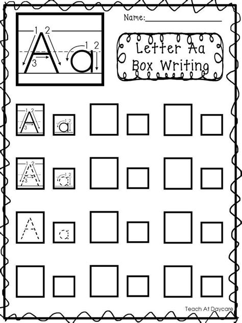 Image result for Box Writing Alphabet