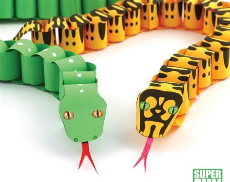 Image result for Paper Chain Snake Craft