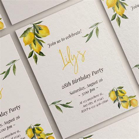 28th Birthday Invitation, 28th Birthday Card, 28th Party Invite ...