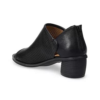 Croft & Barrow® Mariko Women's Peep Toe Bootie Ankle Boots