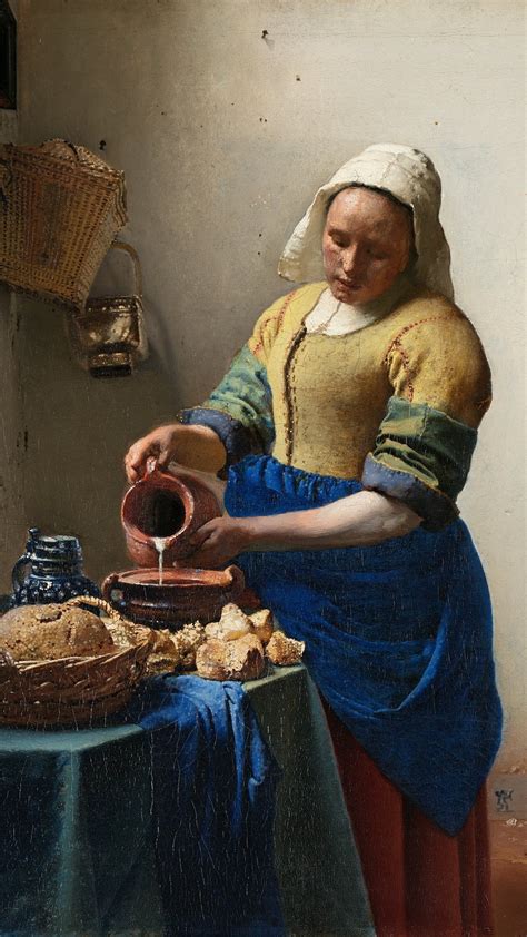 Wallpaper Of Vermeer's Milkmaid
