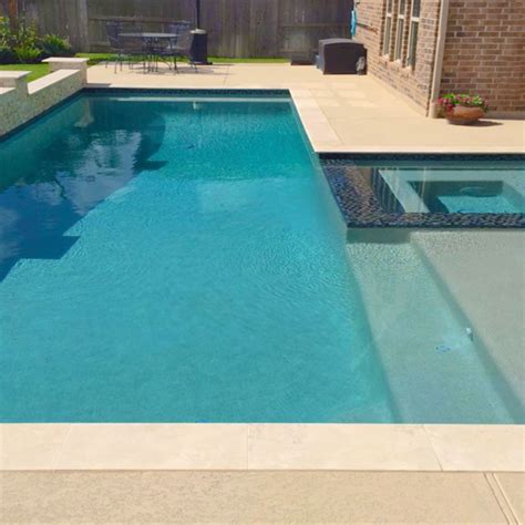 Pebble Tec Inlay in French Gray for Stylish Lap Pools