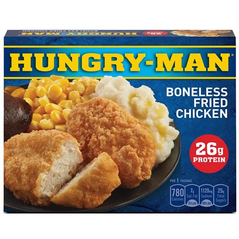 Hungry-Man Boneless Fried Chicken Frozen Dinner, 16 oz (Frozen ...
